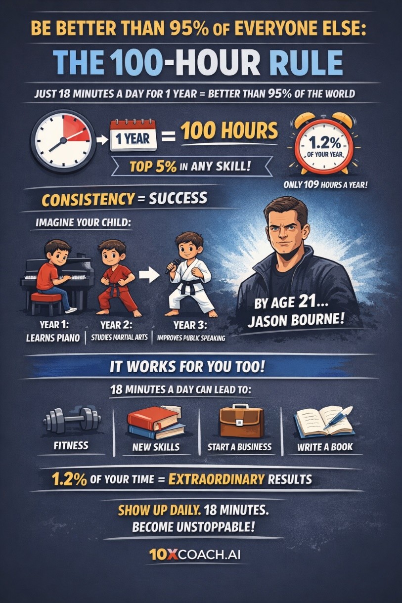 Be Better Than 95% of Everyone Else: The 100-Hour Rule