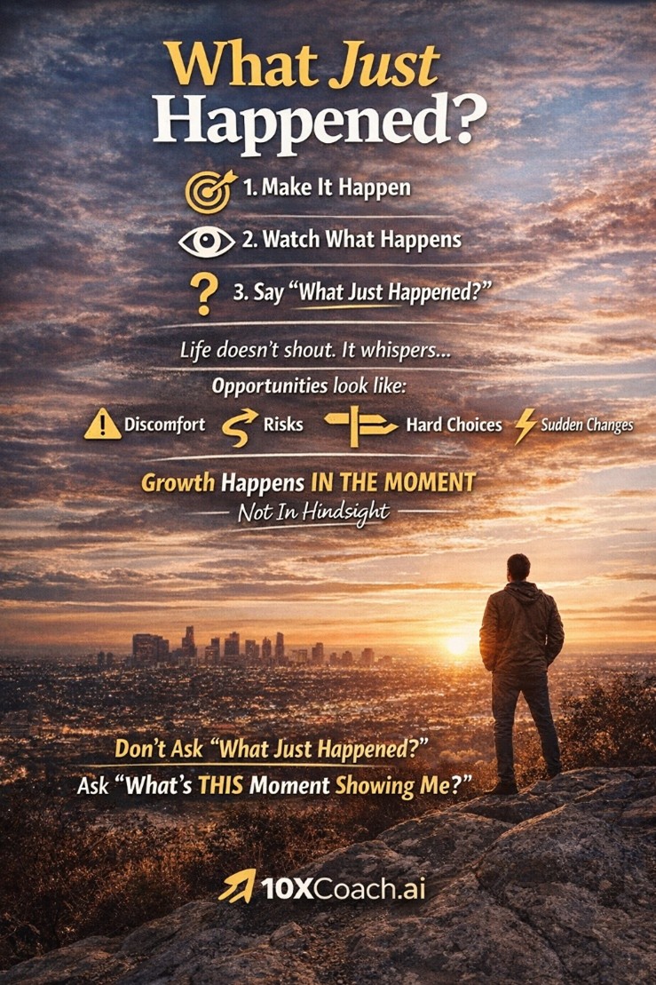 What Just Happened? The Moment You Missed Might Be the One That Changes Everything