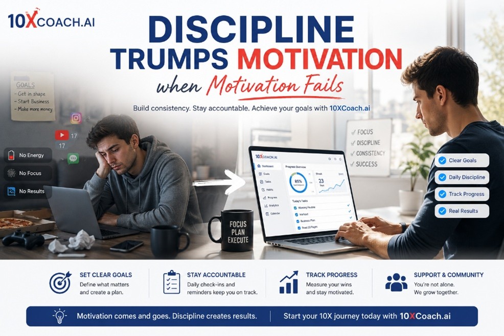 Discipline Trumps Motivation when Motivation Fails