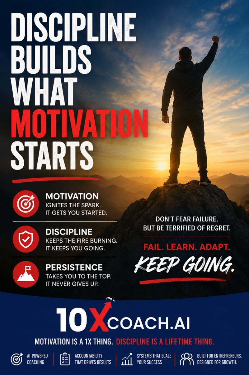 Motivation Is Temporary. Discipline Changes Lives.