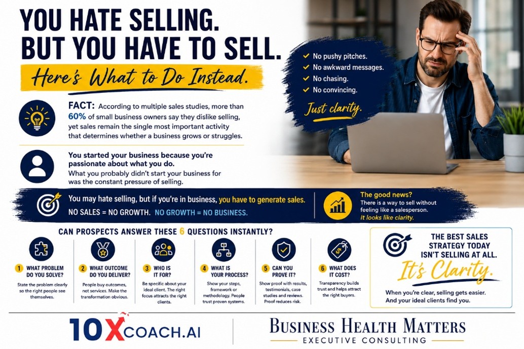 You Hate Selling. But You Have to Sell. Here's What to Do Instead.
